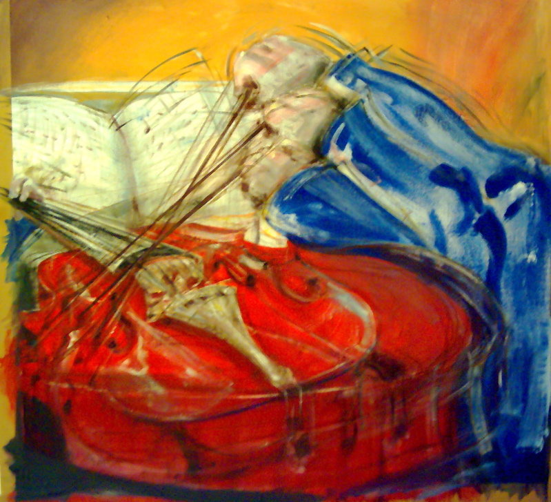 "the devil violinist" - 99 x 108cm - 2007