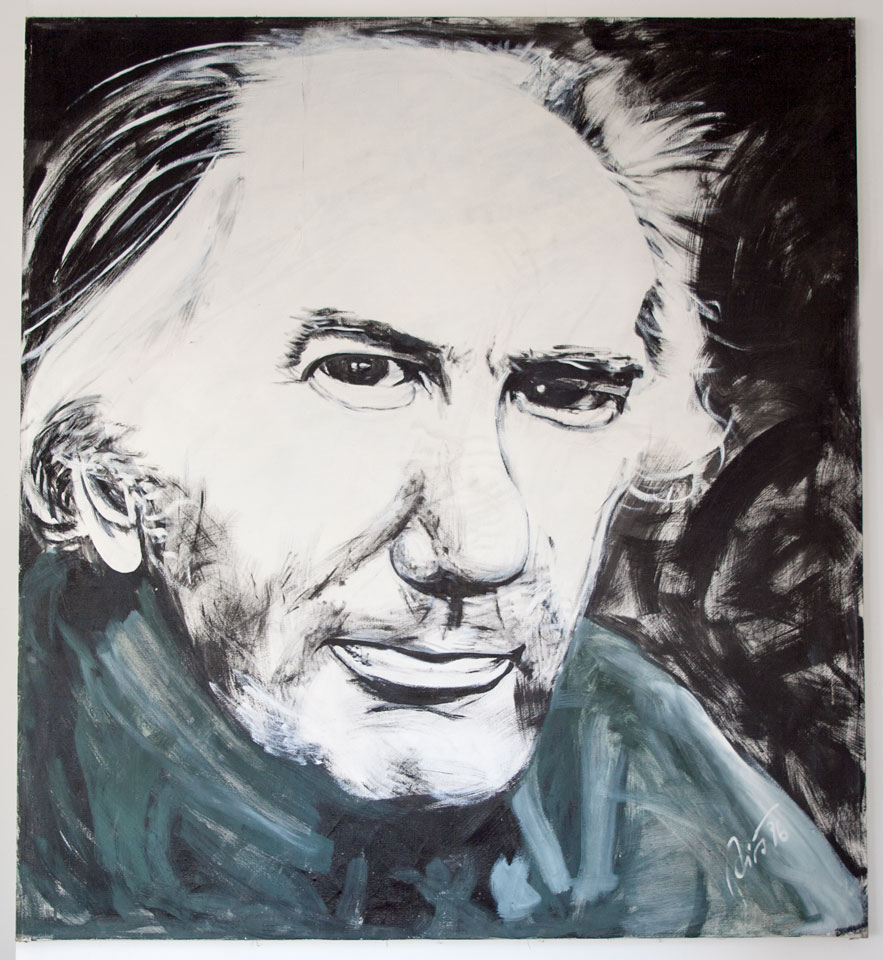 "Portrait Thomas Bernhard" 200 x 220cm - 1996